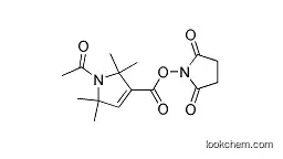 Molecular Structure of 1076198-74-7 (1-ACETYL-2,2,5,5-TETRAMETHYL-3-PYRROLINE-3-CARBOXYLIC ACID, N-HYDROXYSUCCINIMIDE ESTER)